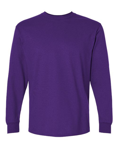 Gildan G240 Adult Ultra Cotton  Long-Sleeve T-Shirt #color_PURPLE