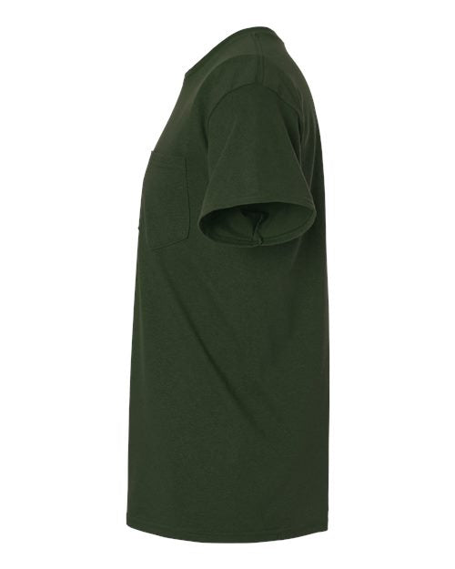 Gildan G230 Adult Ultra Cotton  Pocket T-Shirt #color_FOREST GREEN