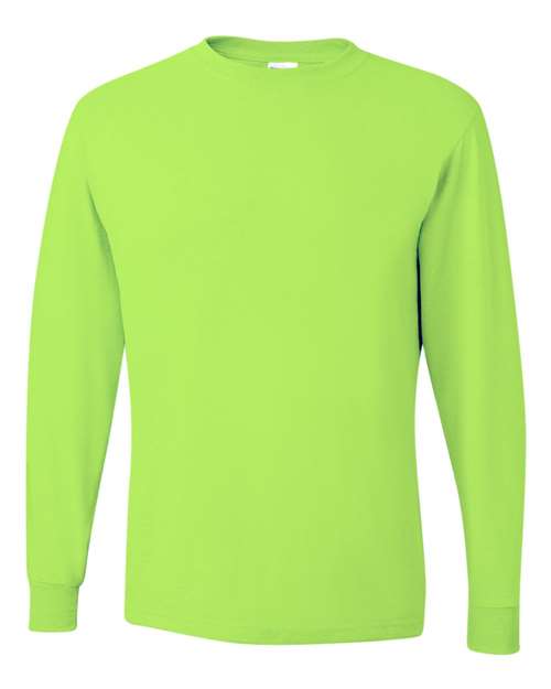 Jerzees 29L Adult DRI-POWER ACTIVE Long-Sleeve T-Shirt #color_SAFETY GREEN