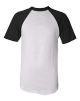 Augusta Sportswear 423 Adult Short-Sleeve Baseball Jersey #color_WHITE/ BLACK