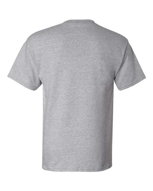 Hanes 5190P Adult Beefy-T with Pocket #color_LIGHT STEEL