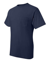 Hanes 5190P Adult Beefy-T with Pocket #color_NAVY