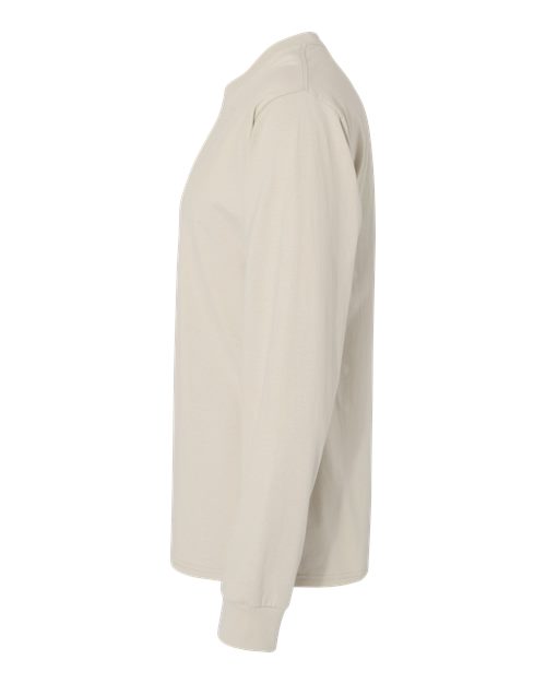 Hanes 5186 Adult Long-Sleeve Beefy-T #color_SAND