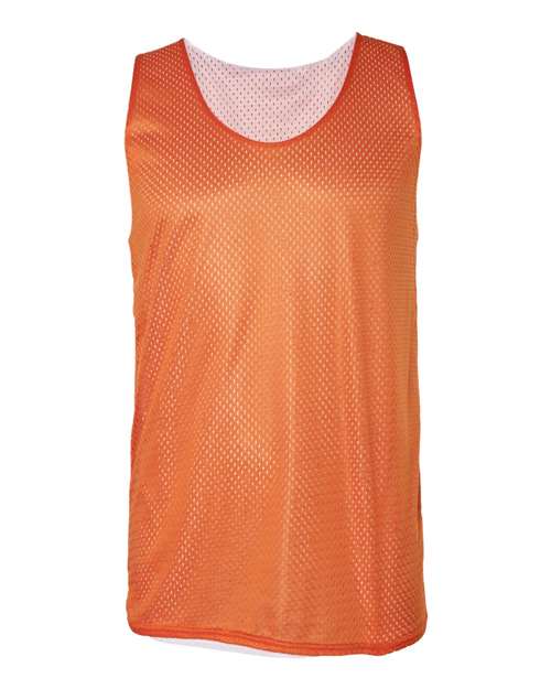 Badger 8529 Pro Mesh Reversible Tank Top #color_Burnt Orange White