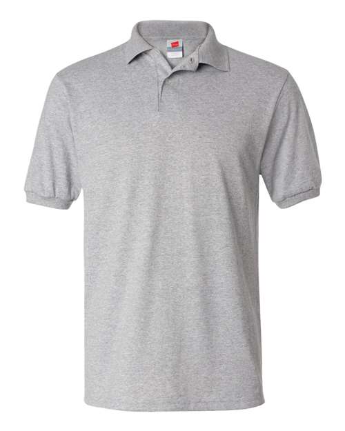 Hanes 054 Adult 50/50 EcoSmart Jersey Knit Polo #color_LIGHT STEEL