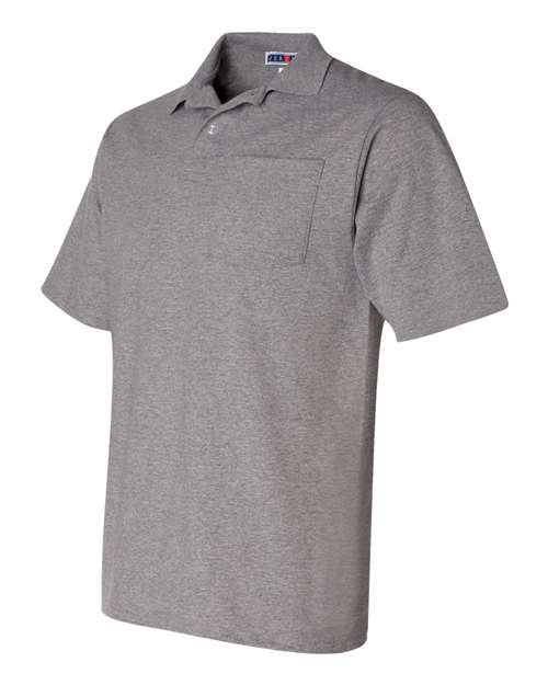 Jerzees 436P Adult SpotShield Pocket Jersey Polo #color_OXFORD