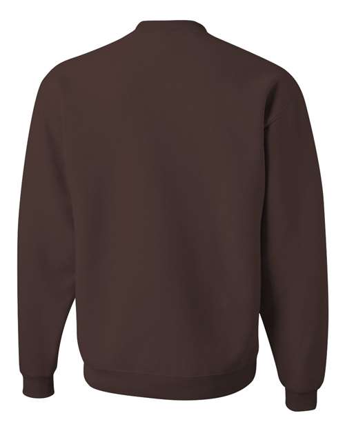 Jerzees 562 Adult NuBlend FleeceCrew #color_CHOCOLATE