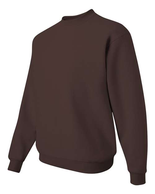 Jerzees 562 Adult NuBlend FleeceCrew #color_CHOCOLATE