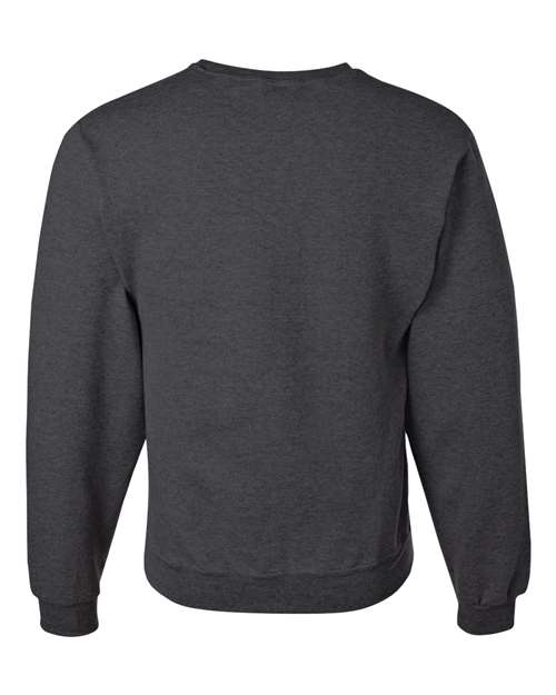 Jerzees 562 Adult NuBlend FleeceCrew #color_BLACK HEATHER