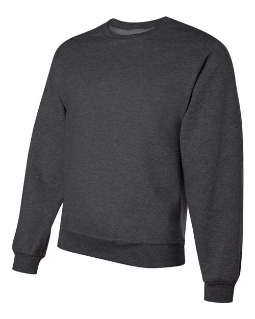 Jerzees 562 Adult NuBlend FleeceCrew #color_BLACK HEATHER