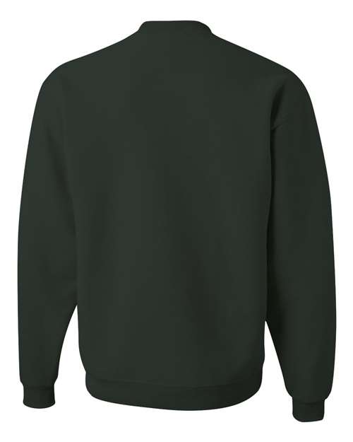 Jerzees 4662 Adult Super Sweats NuBlend Fleece Crew #color_FOREST GREEN