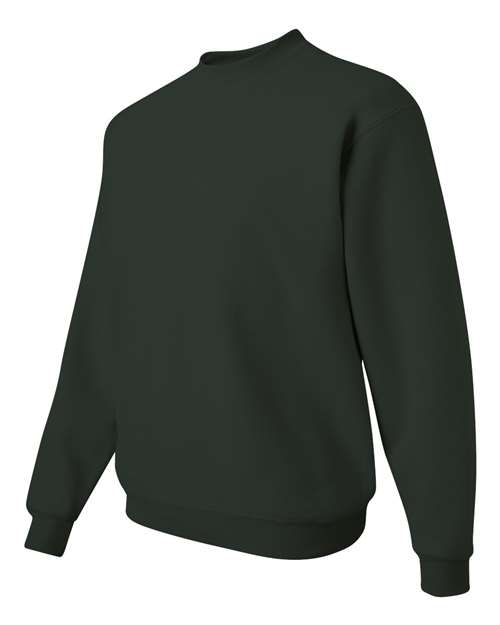 Jerzees 4662 Adult Super Sweats NuBlend Fleece Crew #color_FOREST GREEN
