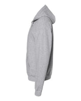 Hanes P180 Adult EcoSmart 50/50 Full-Zip Hooded Sweatshirt #color_LIGHT STEEL