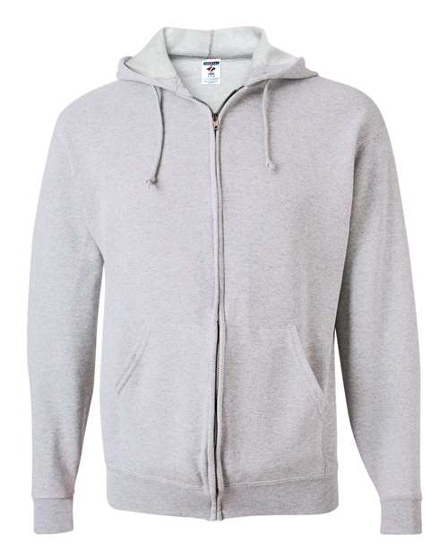 Jerzees 993 Adult NuBlend Fleece Full-Zip Hooded Sweatshirt #color_ASH