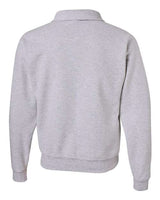 Jerzees 4528 Adult Super Sweats NuBlend Fleece Quarter-Zip Pullover #color_ASH