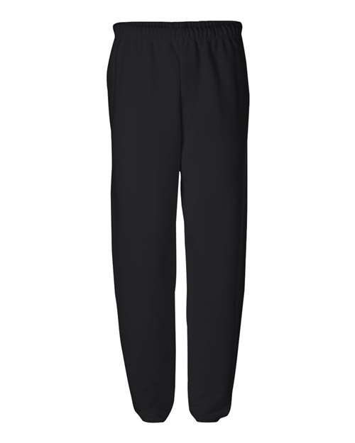 Jerzees 973 Adult NuBlend Fleece Sweatpants #color_BLACK