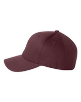 Flexfit 6277 Adult Wooly 6-Panel Cap #color_MAROON