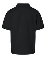 Gildan G880B Youth 50/50 Jersey Polo #color_BLACK