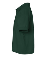 Gildan G880B Youth 50/50 Jersey Polo #color_FOREST GREEN