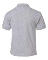 Gildan G880B Youth 50/50 Jersey Polo #color_SPORT GREY