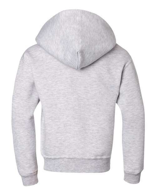 Jerzees 996Y Youth NuBlend Fleece Pullover Hooded Sweatshirt #color_ASH