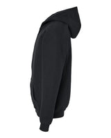 Gildan G186B Youth Heavy Blend 50/50 Full-Zip Hooded Sweatshirt #color_BLACK