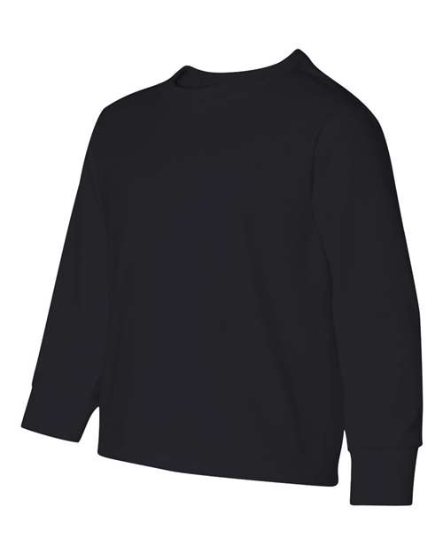Jerzees 29BL Youth DRI-POWER ACTIVE Long-Sleeve T-Shirt #color_BLACK