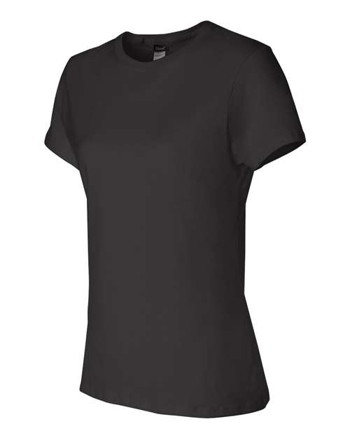 Hanes SL04 Ladies' Nano-T T-Shirt #color_BLACK