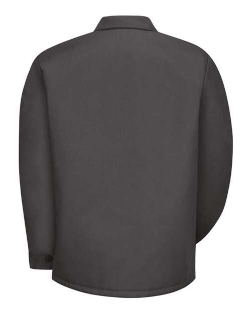 Red Kap JT50 Perma-Lined Panel Jacket #color_Charcoal