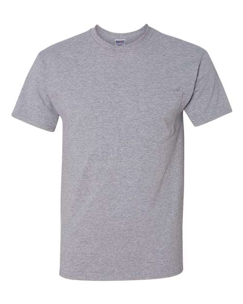Jerzees 29P Adult DRI-POWER ACTIVE Pocket T-Shirt #color_OXFORD