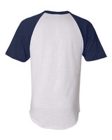 Augusta Sportswear 423 Adult Short-Sleeve Baseball Jersey #color_WHITE/ NAVY