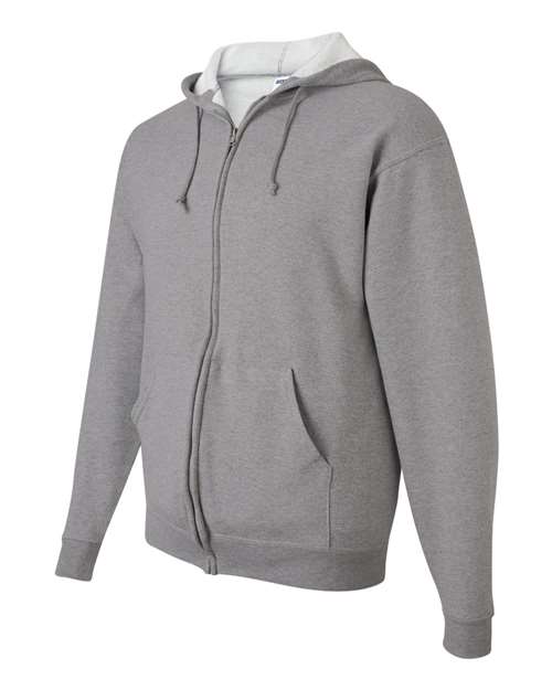 Jerzees 993 Adult NuBlend Fleece Full-Zip Hooded Sweatshirt #color_OXFORD