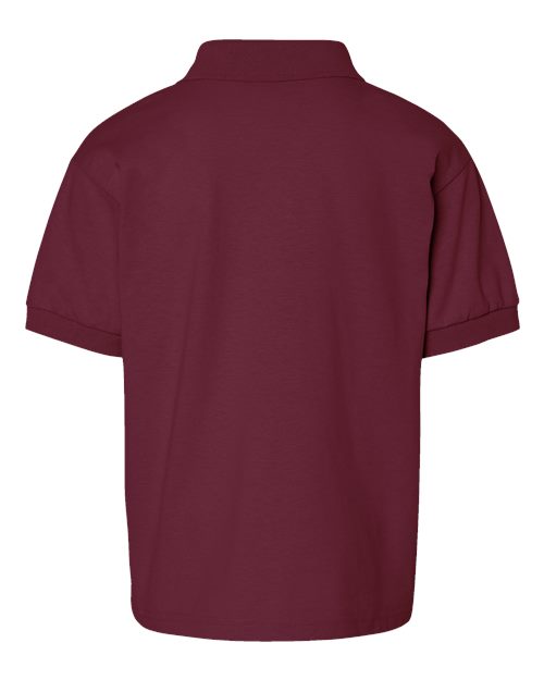 Gildan G880B Youth 50/50 Jersey Polo #color_MAROON