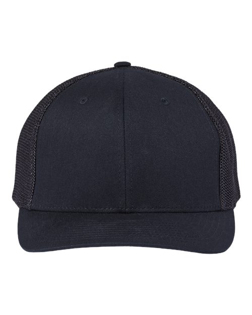 Richardson 112PL 112+ R-Flex Adjustable Trucker Cap #color_Black