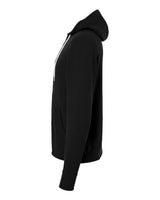 Independent Trading Co. AFX90UNZ Lightweight Full-Zip Hooded Sweatshirt #color_Black