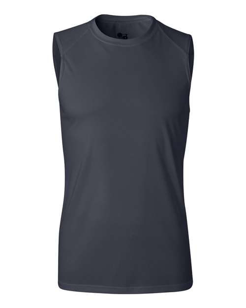 Badger 4130 B-Core Sleeveless T-Shirt #color_Navy