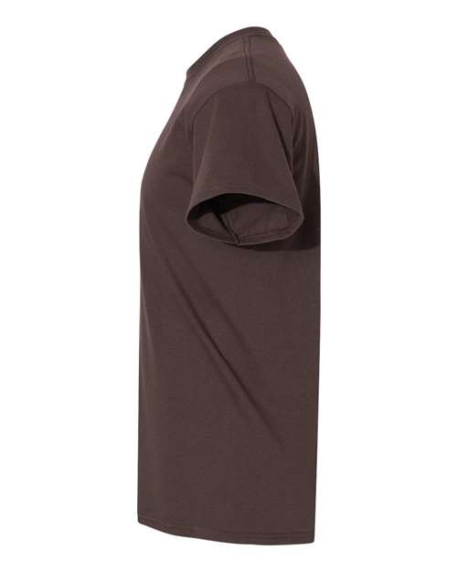 Gildan G500 Adult Heavy Cotton 5.3 oz. T-Shirt #color_DARK CHOCOLATE