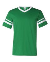 Augusta Sportswear 360 Adult Sleeve Stripe Jersey #color_KELLY/ WHITE