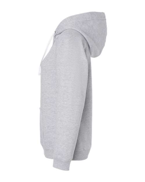 J America JA8836 Ladies' Sydney Brushed V-Neck Hooded Sweatshirt #color_OXFORD
