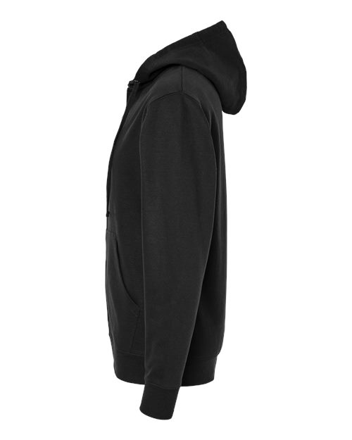 Independent Trading Co. SS4500Z Midweight Full-Zip Hooded Sweatshirt #color_Black