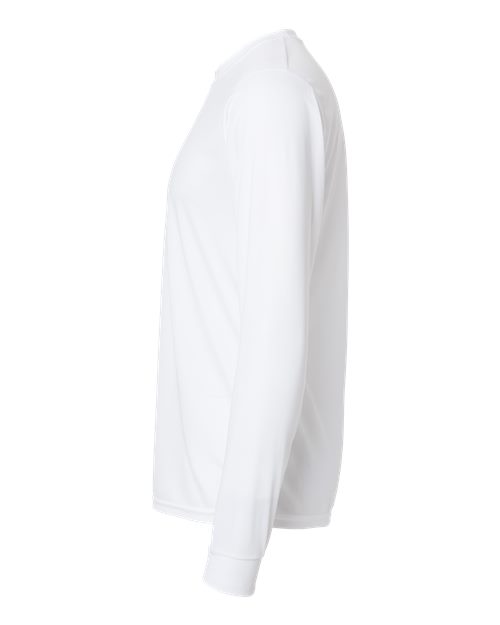 Augusta Sportswear 788 Adult Wicking Long-Sleeve T-Shirt #color_WHITE