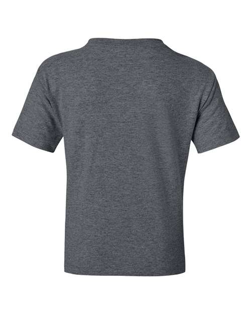 Gildan G800B Youth 50/50 T-Shirt #color_DARK HEATHER
