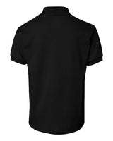 Hanes 054Y Youth 50/50 EcoSmart Jersey Knit Polo #color_BLACK