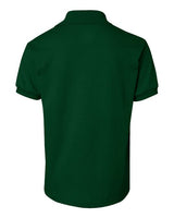 Hanes 054Y Youth 50/50 EcoSmart Jersey Knit Polo #color_DEEP FOREST