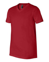Bella + Canvas 3005 Unisex Jersey Short-Sleeve V-Neck T-Shirt #color_CANVAS RED