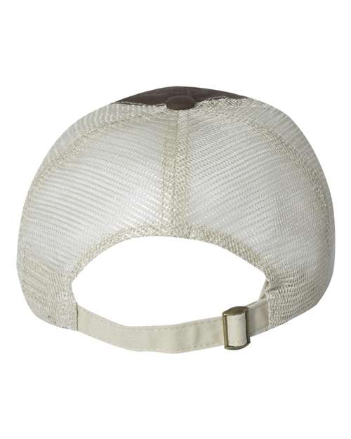 Valucap 3100 Contrast-Stitch Mesh-Back Cap #color_Brown/ Stone