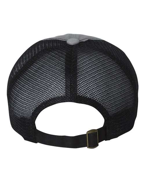Valucap 3100 Contrast-Stitch Mesh-Back Cap #color_Grey/ Black