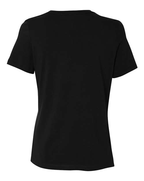 Bella + Canvas B6400 Ladies' Relaxed Jersey Short-Sleeve T-Shirt #color_BLACK