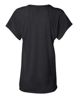Bella + Canvas B8801 Ladies' Flowy Raglan T-Shirt #color_BLACK