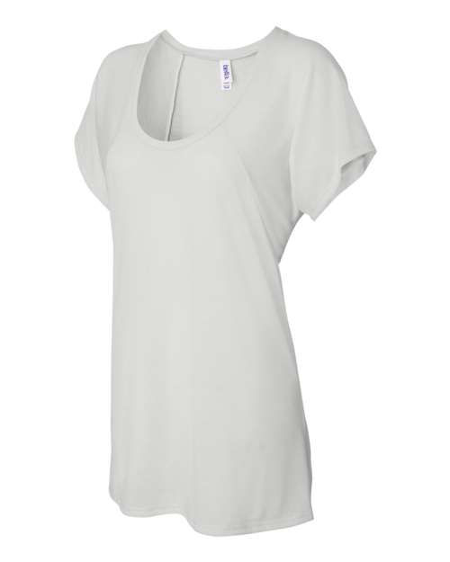 Bella + Canvas B8801 Ladies' Flowy Raglan T-Shirt #color_WHITE